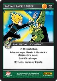 Saiyan Face Strike - Panini: Perfection - Dragon Ball Z TCG card