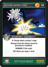 Saiyan Rapid Fire - Panini: Perfection - Dragon Ball Z TCG card