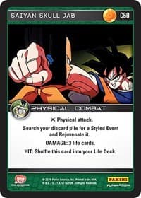 Saiyan Skull Jab - Panini: Perfection - Dragon Ball Z TCG card