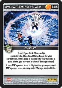 Overwhelming Power - Panini: Perfection - Dragon Ball Z TCG card
