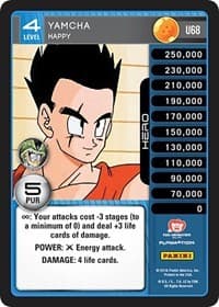 Yamcha - Happy - Panini: Perfection - Dragon Ball Z TCG card
