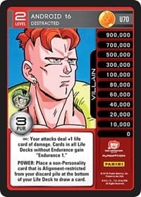 Android 16 - Distracted - Panini: Perfection - Dragon Ball Z TCG card