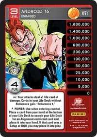 Android 16 - Enraged - Panini: Perfection - Dragon Ball Z TCG card