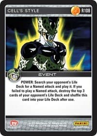 Cell's Style - Panini: Perfection - Dragon Ball Z TCG card