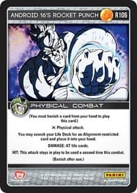 Android 16's Rocket Punch - Panini: Perfection - Dragon Ball Z TCG card