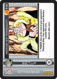 Android 16's Tranquility - Panini: Perfection - Dragon Ball Z TCG card