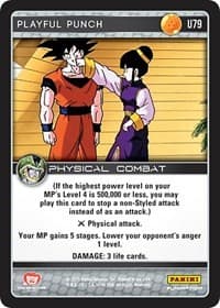 Playful Punch - Panini: Perfection - Dragon Ball Z TCG card