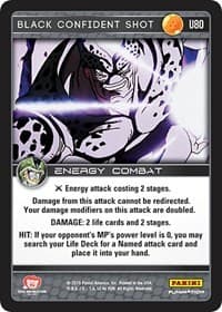 Black Confident Shot - Panini: Perfection - Dragon Ball Z TCG card