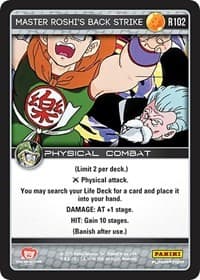 Master Roshi's Back Strike - Panini: Perfection - Dragon Ball Z TCG card