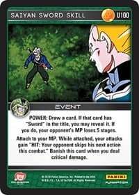 Saiyan Sword Skill - Panini: Perfection - Dragon Ball Z TCG card