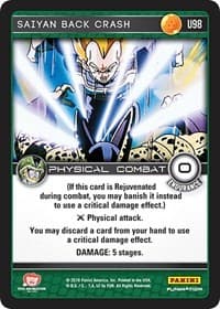 Saiyan Back Crash - Panini: Perfection - Dragon Ball Z TCG card