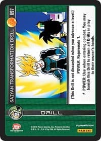 Saiyan Transformation Drill - Panini: Perfection - Dragon Ball Z TCG card