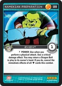Namekian Preparation - Panini: Perfection - Dragon Ball Z TCG card