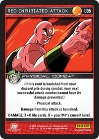 Red Infuriated Attack - Panini: Perfection - Dragon Ball Z TCG card