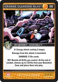 Orange Clearing Blast - Panini: Perfection - Dragon Ball Z TCG card