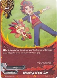Blessing of the Sun - Starter Deck: Scorching Sun Dragon - Future Card BuddyFight card