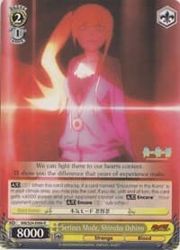 Serious Mode, Shinobu Oshino - NISEMONOGATARI - Weiss Schwarz card