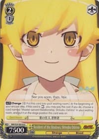Resident of the Shadows, Shinobu Oshino - NISEMONOGATARI - Weiss Schwarz card