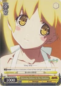 Shinobu Oshino in the Shadows - NISEMONOGATARI - Weiss Schwarz card