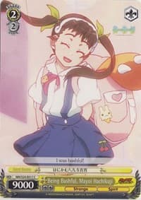 Being Bashful, Mayoi Hachikuji - NISEMONOGATARI - Weiss Schwarz card