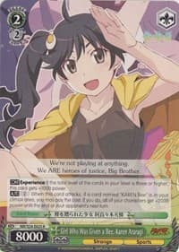 Girl Who Was Given a Bee, Karen Araragi - NISEMONOGATARI - Weiss Schwarz card