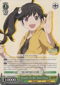 "Wreathe-fire Bee" Karen Araragi - NISEMONOGATARI - Weiss Schwarz card