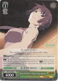 Sharp Intuition, Hitagi Senjyogahara - NISEMONOGATARI - Weiss Schwarz card