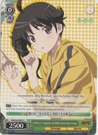 Celebrity of Tsuganoki 2nd Middle School, Karen Araragi - NISEMONOGATARI - Weiss Schwarz card