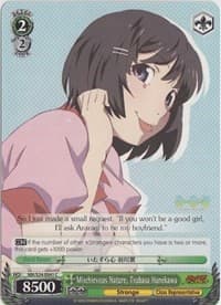 Mischievous Nature, Tsubasa Hanekawa - NISEMONOGATARI - Weiss Schwarz card