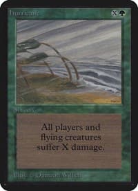 Hurricane - Alpha Edition - Magic: The Gathering card