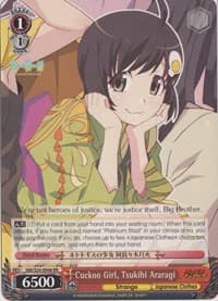 Cuckoo Girl, Tsukihi Araragi - NISEMONOGATARI - Weiss Schwarz card