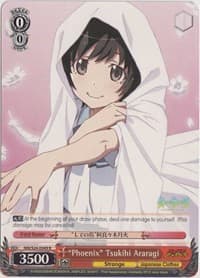 "Phoenix" Tsukihi Araragi - NISEMONOGATARI - Weiss Schwarz card