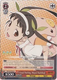 Usual Parting, Mayoi Hachikuji - NISEMONOGATARI - Weiss Schwarz card