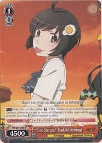 "Fire Sisters" Tsukihi Araragi - NISEMONOGATARI - Weiss Schwarz card