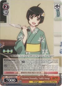 Passionate Personality, Tsukihi Araragi - NISEMONOGATARI - Weiss Schwarz card