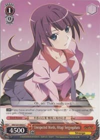 Unexpected Words, Hitagi Senjyogahara - NISEMONOGATARI - Weiss Schwarz card