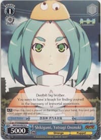 Shikigami, Yotsugi Ononoki - NISEMONOGATARI - Weiss Schwarz card