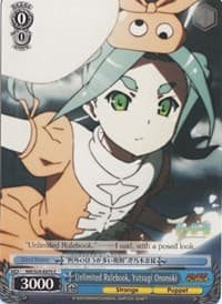 Unlimited Rulebook, Yotsugi Ononoki - NISEMONOGATARI - Weiss Schwarz card