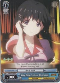 Way Back, Tsubasa Hanekawa - NISEMONOGATARI - Weiss Schwarz card