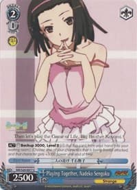 Playing Together, Nadeko Sengoku - NISEMONOGATARI - Weiss Schwarz card
