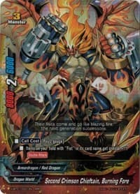 Second Crimson Chieftain, Burning Fore - Neo Enforcer ver.E - Future Card BuddyFight card