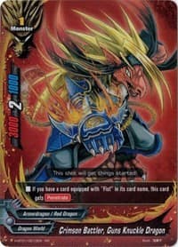 Crimson Battler, Guns Knuckle Dragon - Neo Enforcer ver.E - Future Card BuddyFight card