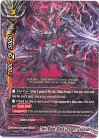 Twin Blade Black Dragon, Zalcandira - Starter Deck: Hollow Black Dragon - Future Card BuddyFight card