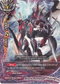 Black Rampage, Fanagl - Starter Deck: Hollow Black Dragon - Future Card BuddyFight card