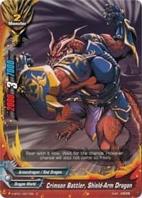 Crimson Battler, Shield-Arm Dragon - Neo Enforcer ver.E - Future Card BuddyFight card
