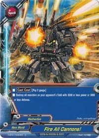 Fire All Cannons! - Neo Enforcer ver.E - Future Card BuddyFight card