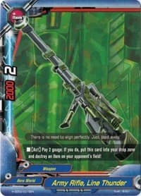 Army Rifle, Line Thunder - Trial Deck: Radiant Force - Future Card BuddyFight card