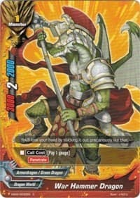 War Hammer Dragon - Great Clash!! Dragon VS Danger - Future Card BuddyFight card