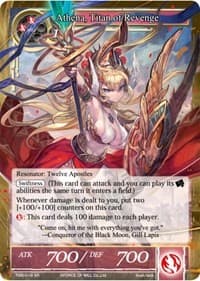 Athena, Titan of Revenge - The Moonlit Savior - Force of Will card
