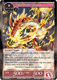 Vell-Savarian Dragon - The Moonlit Savior - Force of Will card